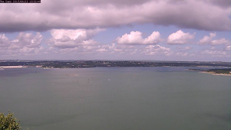 Lake Travis webcam, June 12, 2015 9:40 AM CT