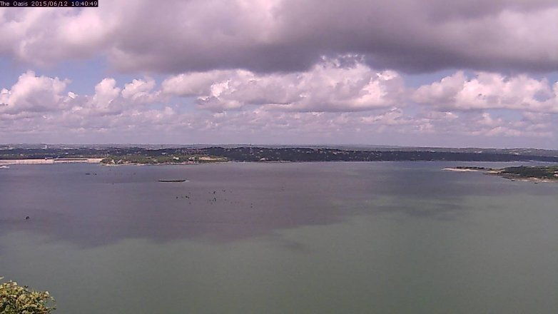 Lake Travis webcam, June 12, 2015 9:45 AM CT