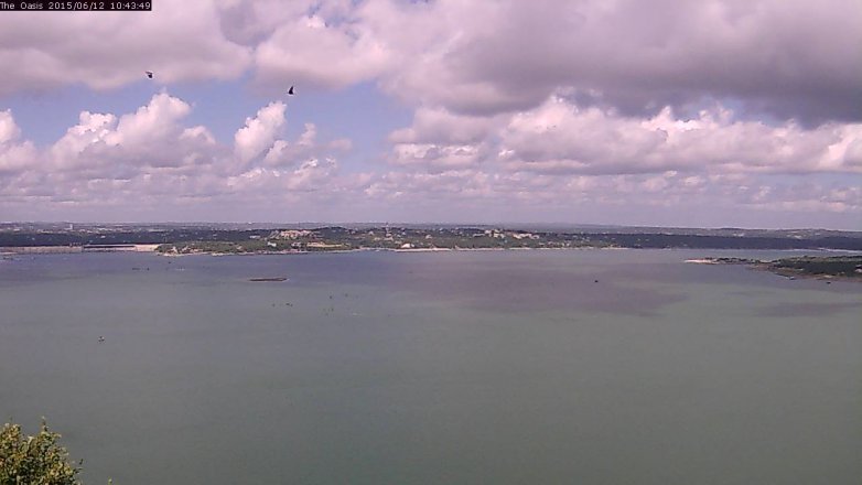 Lake Travis webcam, June 12, 2015 9:50 AM CT