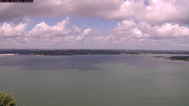 Lake Travis webcam, June 12, 2015 9:55 AM CT