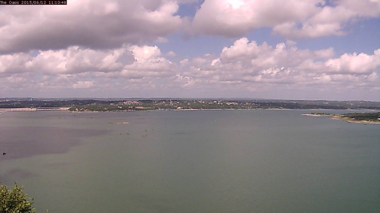 Lake Travis webcam, June 12, 2015 10:20 AM CT
