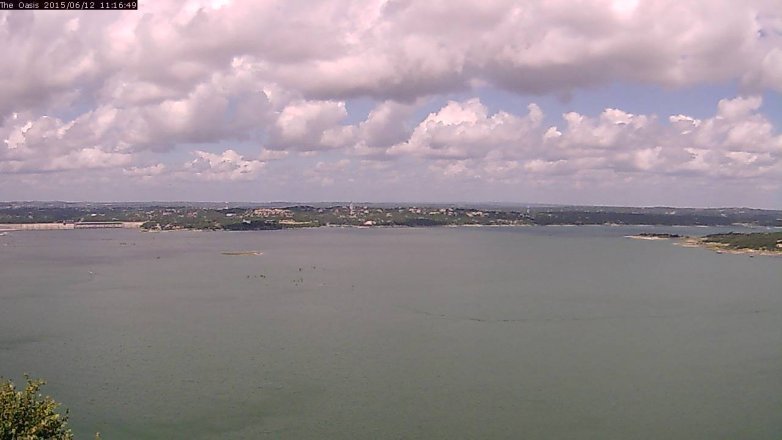 Lake Travis webcam, June 12, 2015 10:25 AM CT