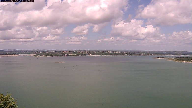 Lake Travis webcam, June 12, 2015 10:35 AM CT