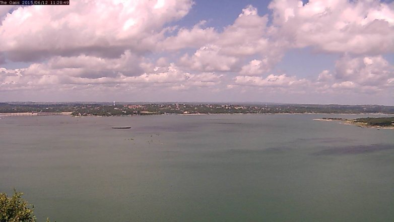 Lake Travis webcam, June 12, 2015 10:45 AM CT