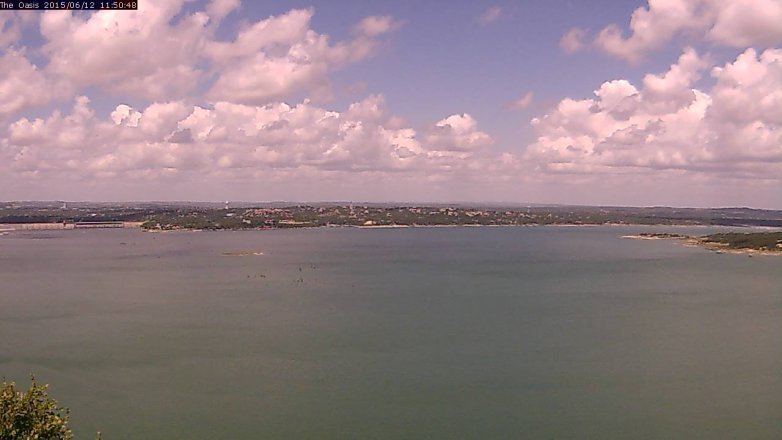 Lake Travis webcam, June 12, 2015 10:55 AM CT
