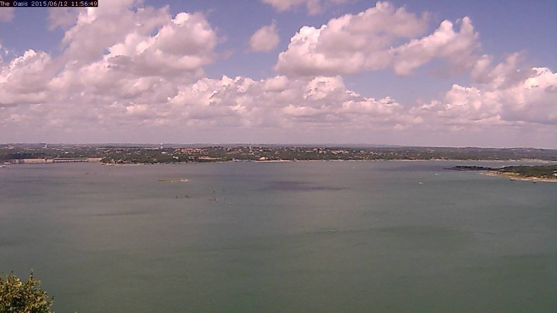 Lake Travis webcam, June 12, 2015 11:00 AM CT