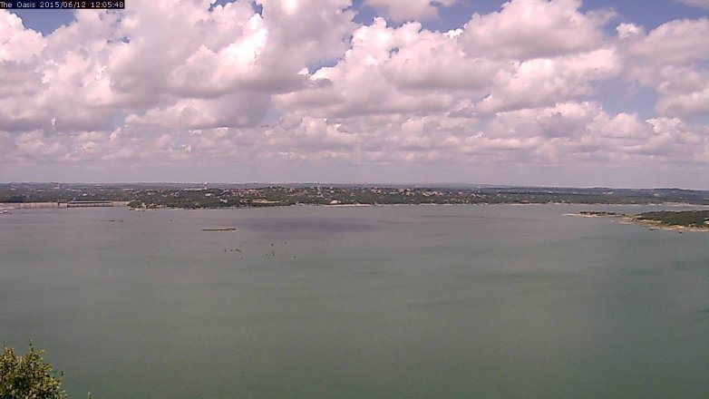 Lake Travis webcam, June 12, 2015 11:10 AM CT