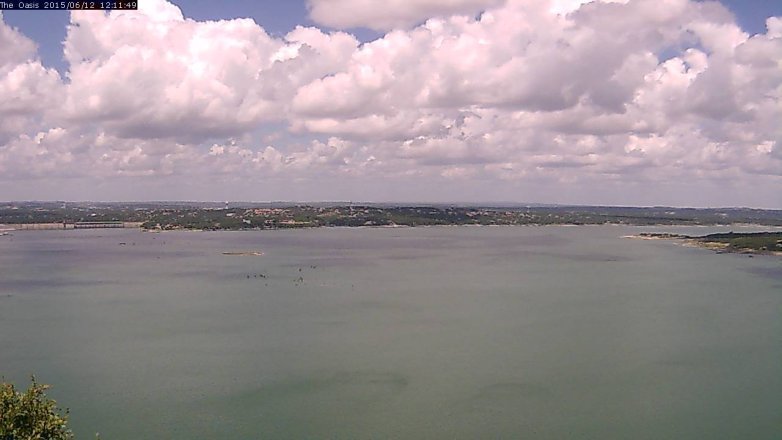 Lake Travis webcam, June 12, 2015 11:15 AM CT