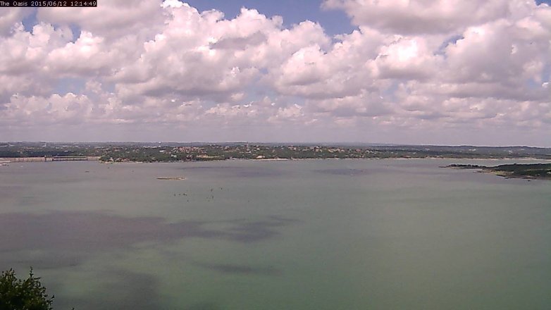 Lake Travis webcam, June 12, 2015 11:20 AM CT