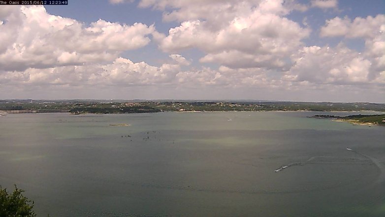 Lake Travis webcam, June 12, 2015 11:30 AM CT