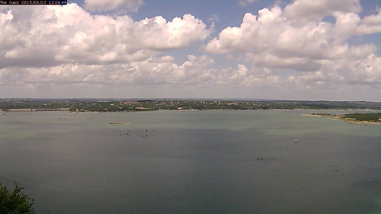 Lake Travis webcam, June 12, 2015 11:35 AM CT