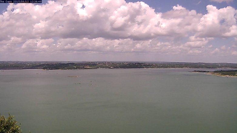 Lake Travis webcam, June 12, 2015 11:45 AM CT