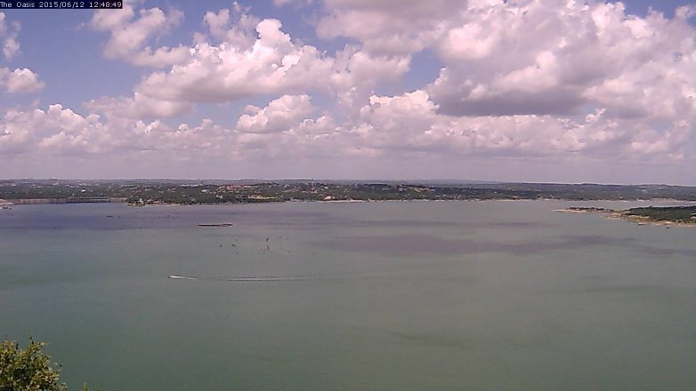 Lake Travis webcam, June 12, 2015 11:55 AM CT