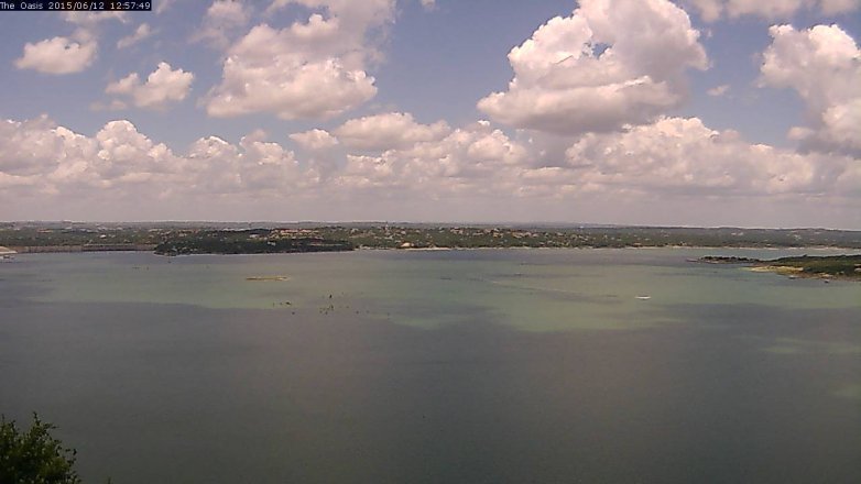 Lake Travis webcam, June 12, 2015 12:05 PM CT