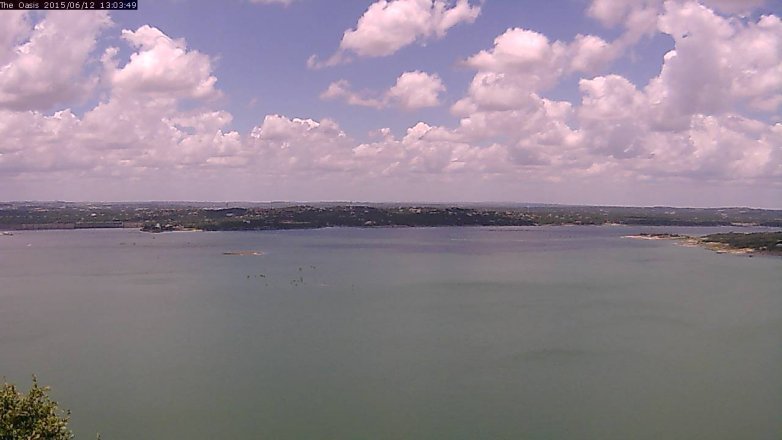 Lake Travis webcam, June 12, 2015 12:10 PM CT
