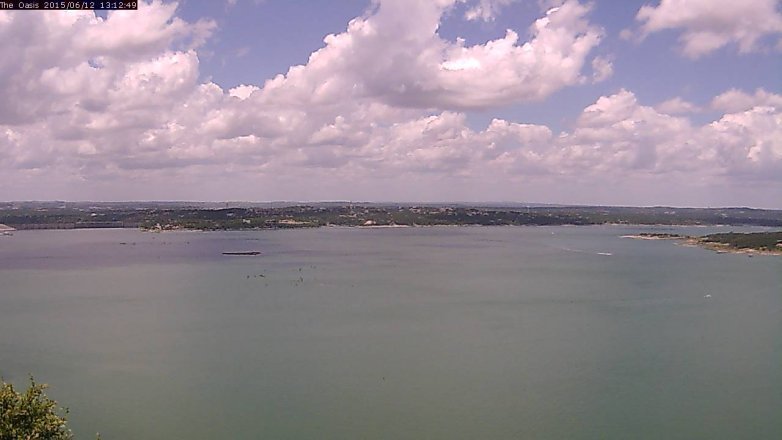 Lake Travis webcam, June 12, 2015 12:20 PM CT