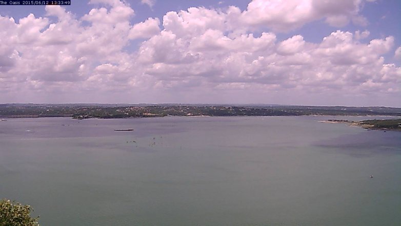 Lake Travis webcam, June 12, 2015 12:40 PM CT