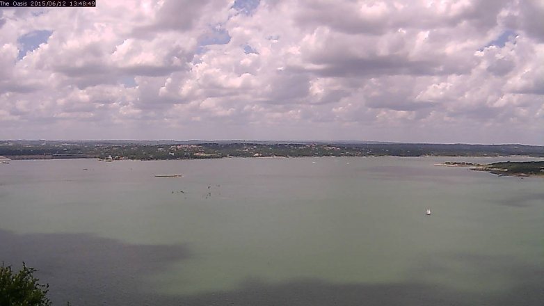 Lake Travis webcam, June 12, 2015 12:55 PM CT
