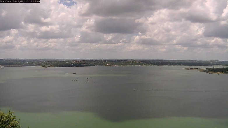 Lake Travis webcam, June 12, 2015 1:05 PM CT