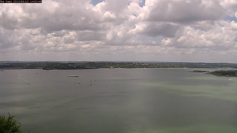 Lake Travis webcam, June 12, 2015 1:10 PM CT