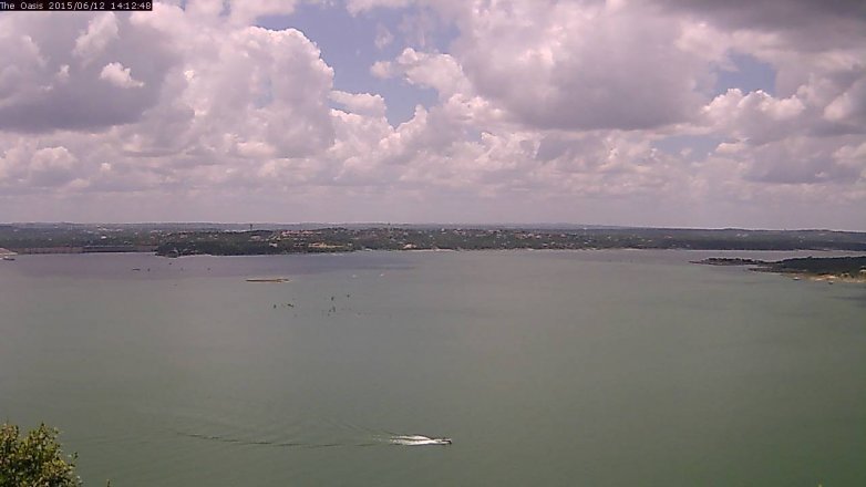 Lake Travis webcam, June 12, 2015 1:20 PM CT