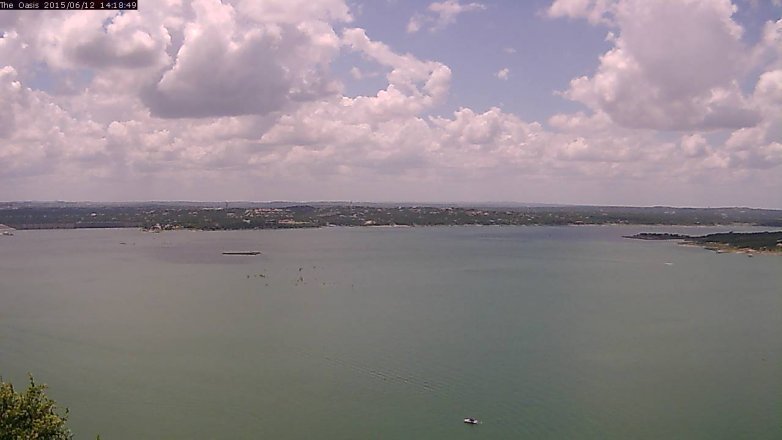Lake Travis webcam, June 12, 2015 1:25 PM CT