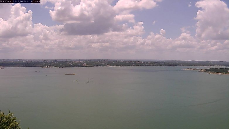 Lake Travis webcam, June 12, 2015 1:30 PM CT