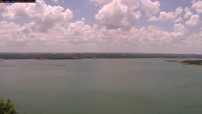 Lake Travis webcam, June 12, 2015 1:35 PM CT