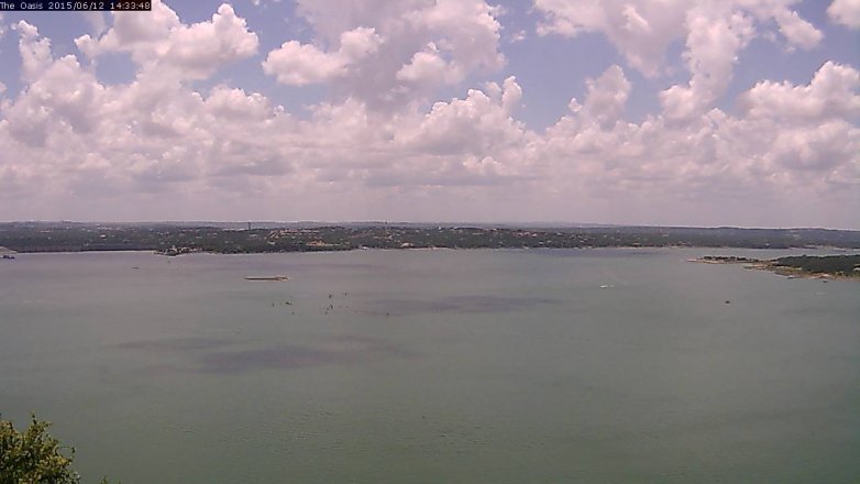 Lake Travis webcam, June 12, 2015 1:40 PM CT