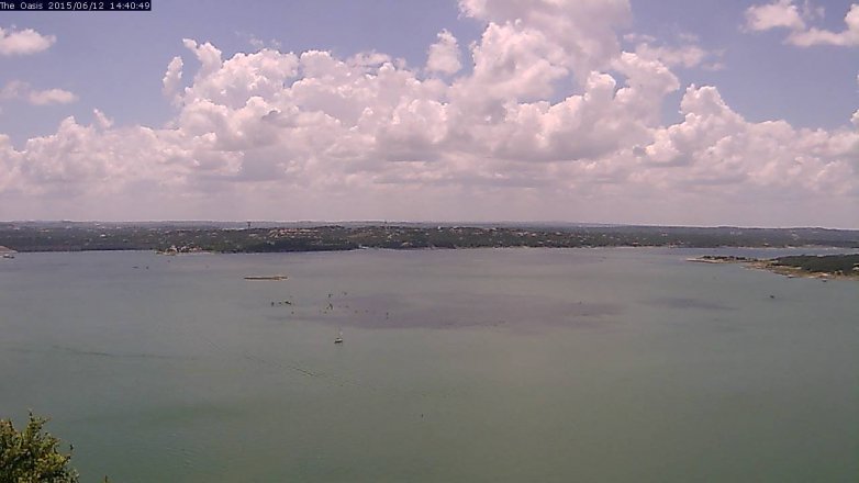 Lake Travis webcam, June 12, 2015 1:45 PM CT