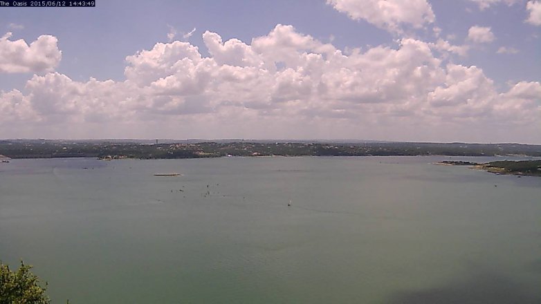 Lake Travis webcam, June 12, 2015 1:50 PM CT