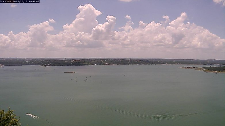 Lake Travis webcam, June 12, 2015 1:55 PM CT