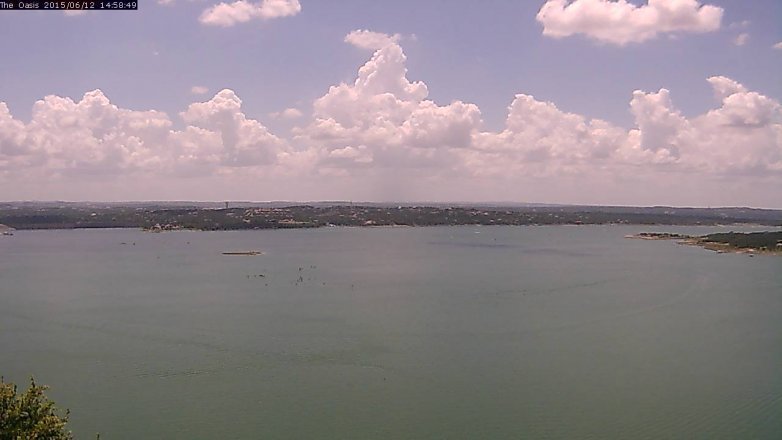 Lake Travis webcam, June 12, 2015 2:05 PM CT