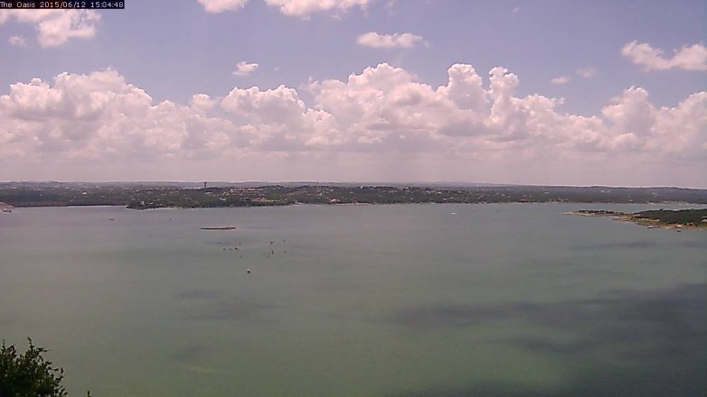 Lake Travis webcam, June 12, 2015 2:10 PM CT