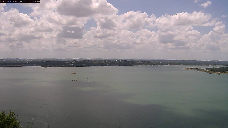Lake Travis webcam, June 12, 2015 2:20 PM CT