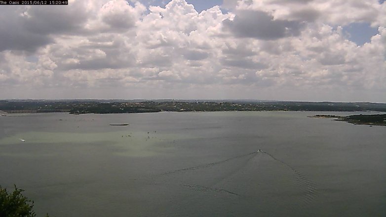 Lake Travis webcam, June 12, 2015 2:25 PM CT