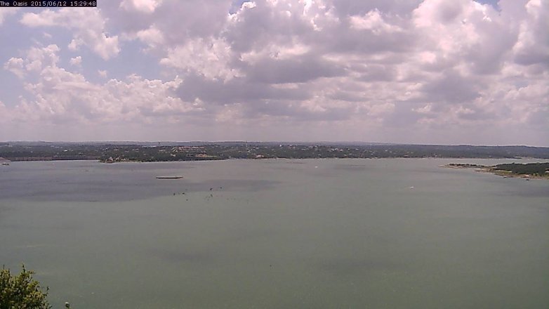 Lake Travis webcam, June 12, 2015 2:35 PM CT