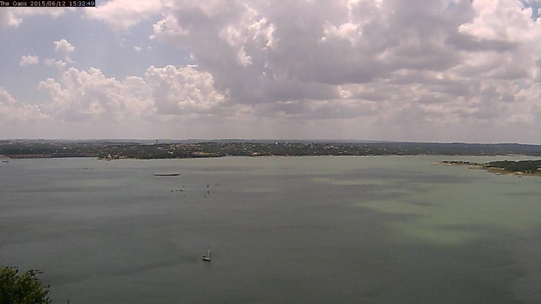 Lake Travis webcam, June 12, 2015 2:40 PM CT