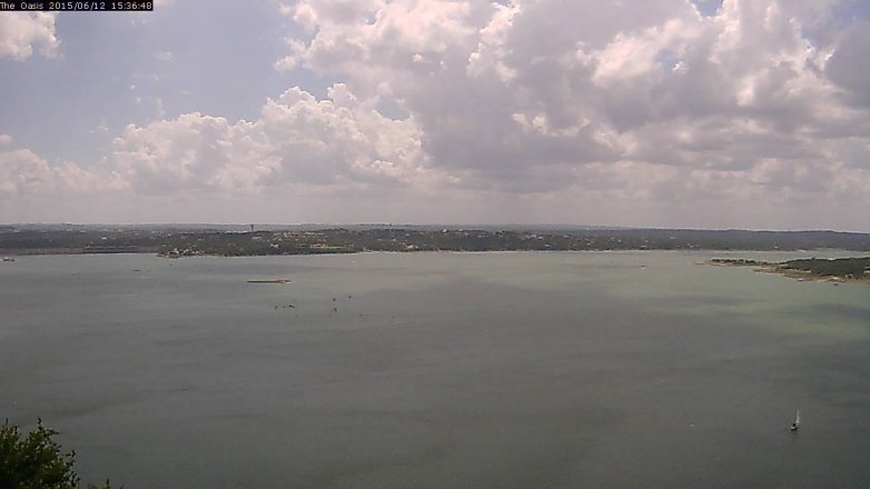 Lake Travis webcam, June 12, 2015 2:45 PM CT