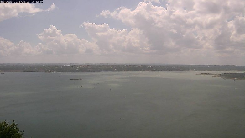 Lake Travis webcam, June 12, 2015 2:50 PM CT