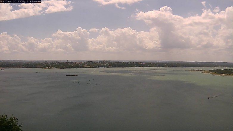 Lake Travis webcam, June 12, 2015 2:55 PM CT