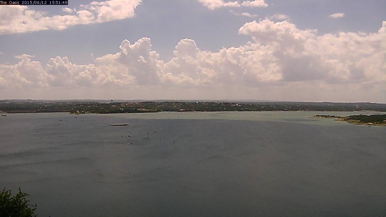Lake Travis webcam, June 12, 2015 3:00 PM CT