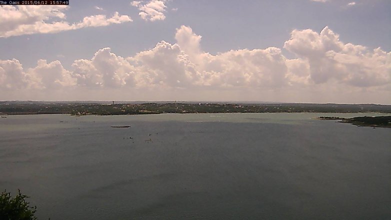 Lake Travis webcam, June 12, 2015 3:05 PM CT