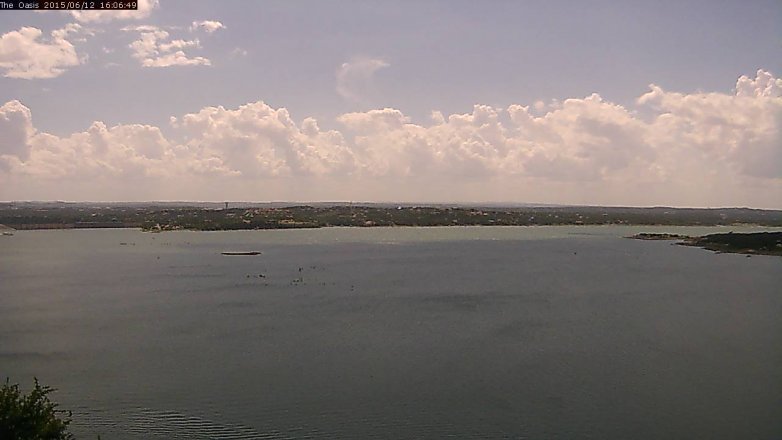 Lake Travis webcam, June 12, 2015 3:15 PM CT