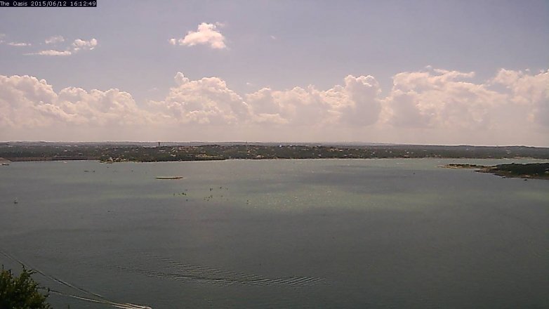 Lake Travis webcam, June 12, 2015 3:20 PM CT