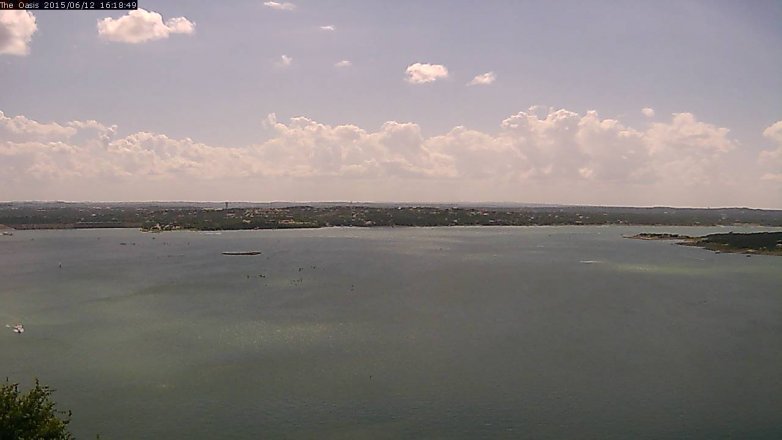 Lake Travis webcam, June 12, 2015 3:25 PM CT