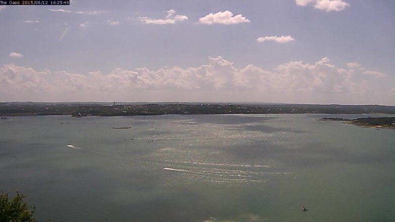 Lake Travis webcam, June 12, 2015 3:30 PM CT