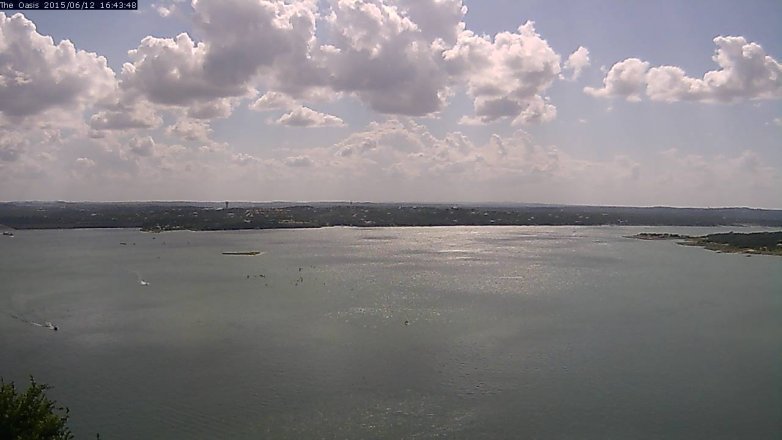 Lake Travis webcam, June 12, 2015 3:50 PM CT