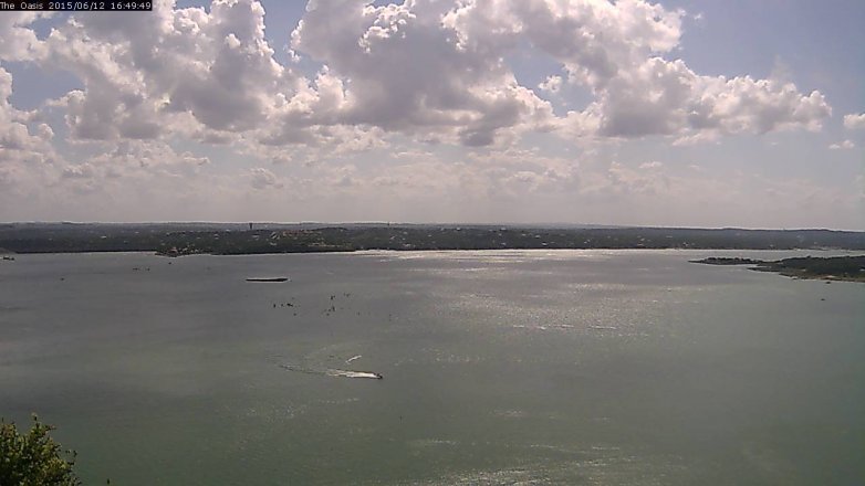 Lake Travis webcam, June 12, 2015 3:55 PM CT