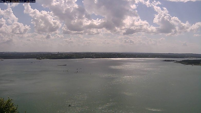 Lake Travis webcam, June 12, 2015 4:00 PM CT